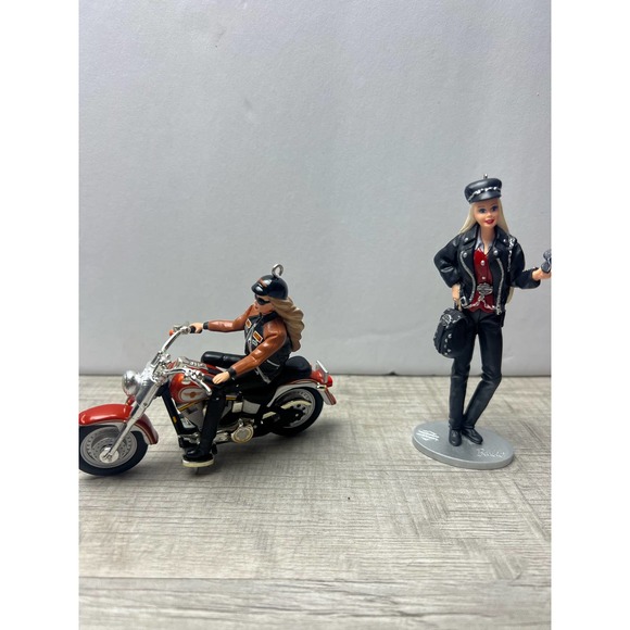 Harley Davidson Barbie Hallmark ornaments